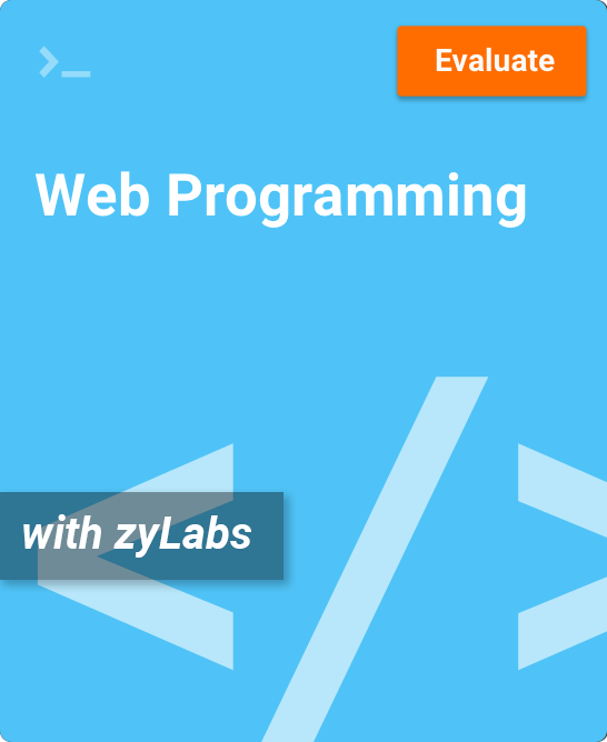 zyBook: Web Programming with zyLabs