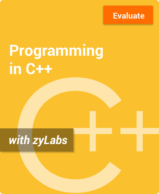 zyBook - Programming in C++ Cover Art