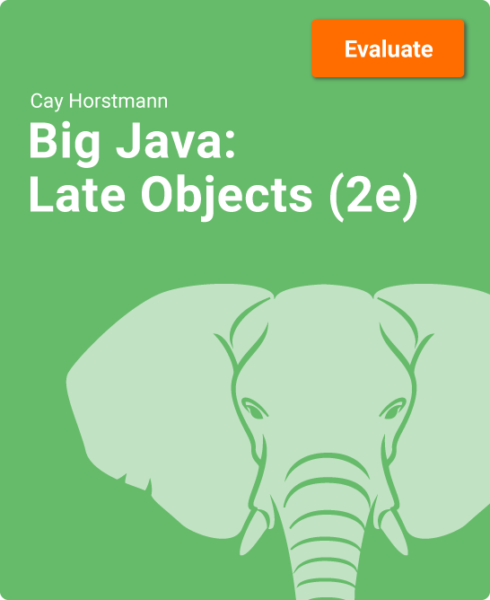 Big Java: Late Objects (2e) - Cay Horstmann