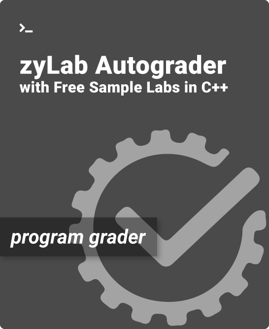 Cover for zyLab Autograder with Free Sample Labs in C++